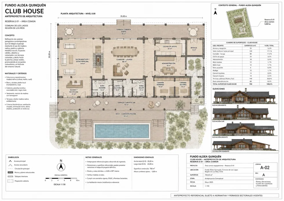 Plano de Club House